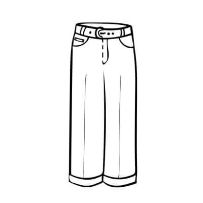 X-Cartamodello pantalone
