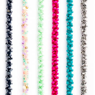 X-Bordini di strass e perle