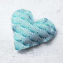 X-Etichette regalo in tessuto