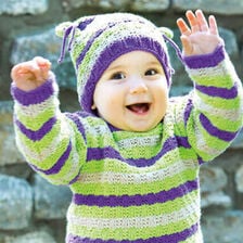 X-Berretto per neonato ai ferri