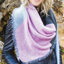 X-Sciarpa triangolare a maglia