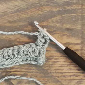 X-Maglia alta doppia all’uncinetto