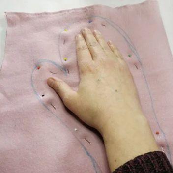 X-Cucire un guanto da pulizia