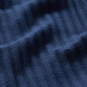 jersey a coste Tessuto a modello unico – blu notte, 
