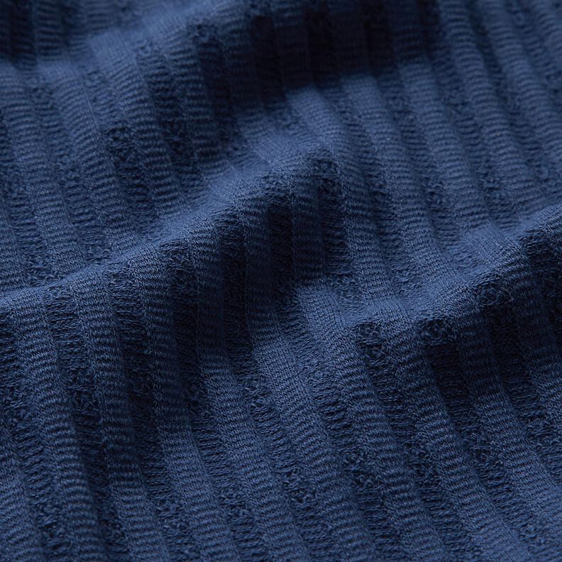jersey a coste Tessuto a modello unico – blu notte,  image number 2