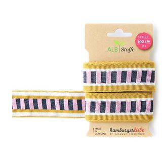 GOTS nastri jacquard bio STRIPE ME ICON [200 cm | 3,5 cm] | Albstoffe | Hamburger Liebe, 