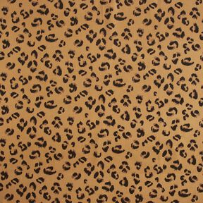 tessuto arredo mezzo panama Motivo leopardato – moca/nero, 