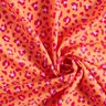 Tessuto per costumi da bagno con stampa leopardata – arancio pesca/rosa fucsia acceso,  thumbnail number 3