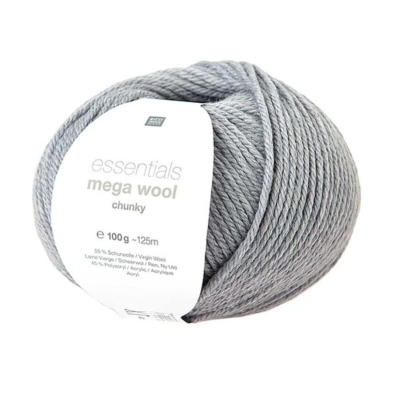 Essentials Mega Wool chunky | Rico Design – grigio chiaro,  image number 1