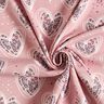 jersey di cotone Cuori con motivo leopardato – rosa antico chiaro,  thumbnail number 3
