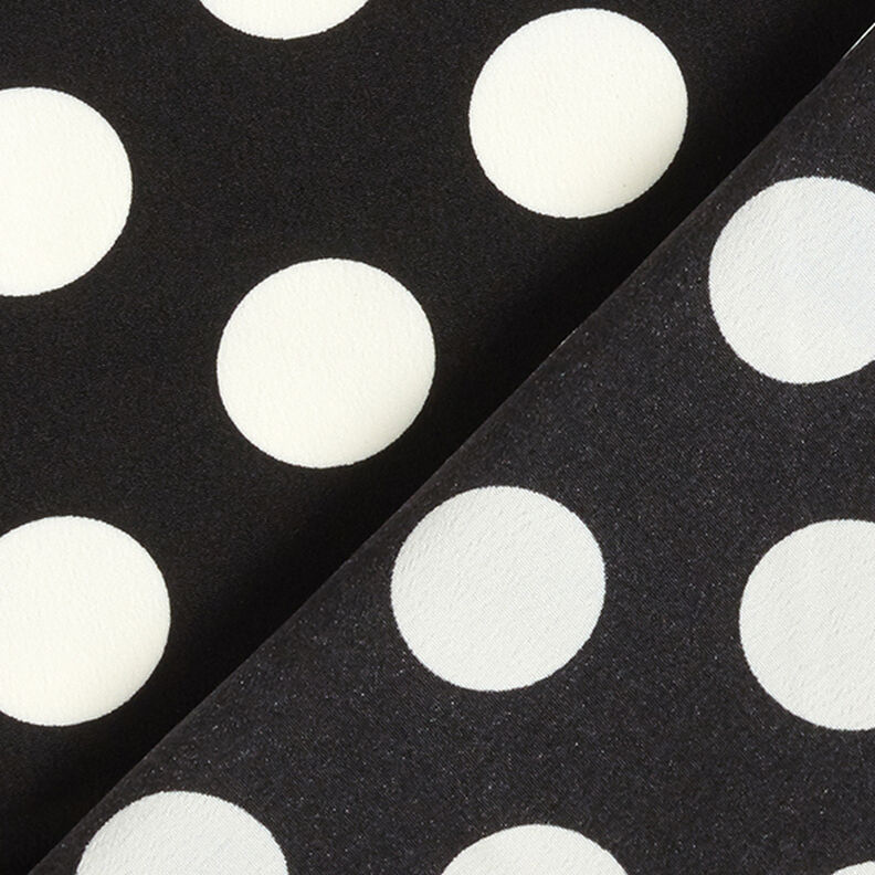 tessuto increspato pois [2,5 cm] – nero,  image number 4