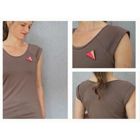 FRAU JOSY - canotta con cuciture tipo raglan e risvolti sulle spalle, Studio Schnittreif | XS - XL, 