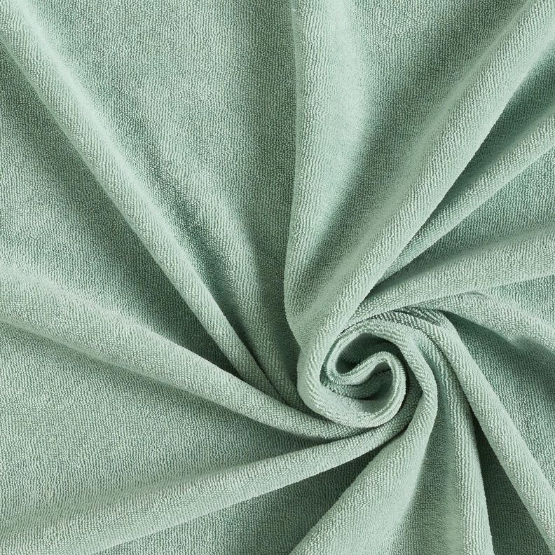 tessuto in spugna stretch tinta unita – menta,  image number 1