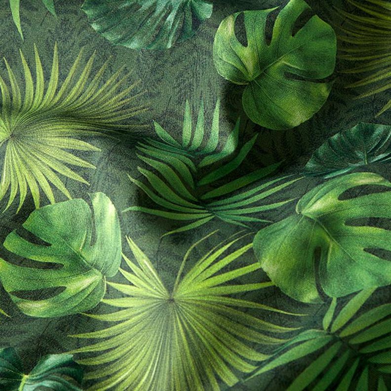 Tessuti da esterni canvas foglie di palma – verde oliva,  image number 2