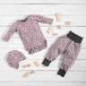 jersey di cotone Fiorellini bicolori – rosa antico scuro,  thumbnail number 6
