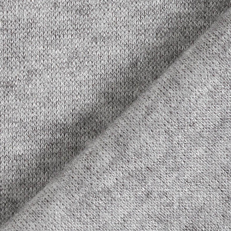 tessuto in maglia misto viscosa mélange – grigio argento,  image number 3
