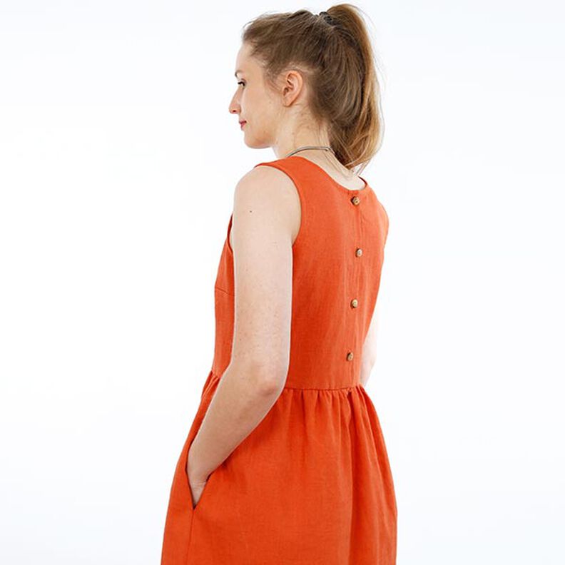 FRAU ADELE - abito con spalline e abbottonatura sul retro, Studio Schnittreif | XXS - XXL,  image number 3