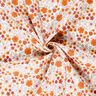 mussolina / tessuto doppio increspato prato fiorito – avorio/arancio pesca,  thumbnail number 3