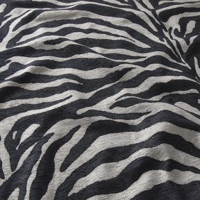 tessuto da tappezzeria Jacquard zebra – nero/grigio, 