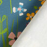 Tessuti da esterni canvas uccelli e fiori – blu acciaio,  thumbnail number 4