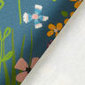 Tessuti da esterni canvas uccelli e fiori – blu acciaio,  thumbnail number 4