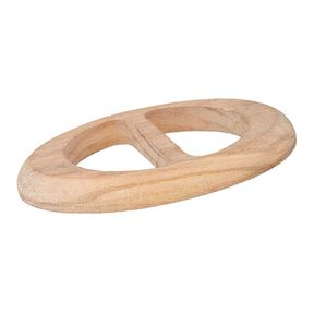 fibbia in legno ovale – beige, 