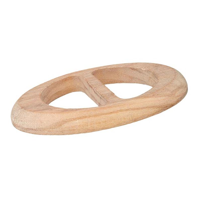 fibbia in legno ovale  – beige,  image number 2
