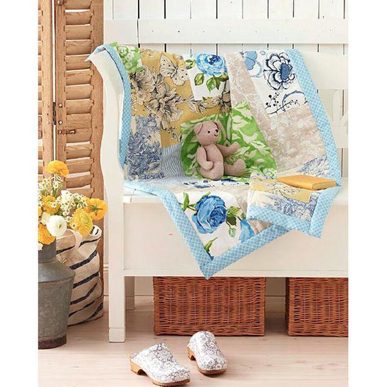 tessuto arredo Pastorale 280 cm – blu,  image number 2