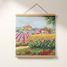 taglio di tessuto arredo gobelin Paesaggio fiorente – rosso carminio/beige chiaro,  thumbnail number 7