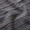 Tessuto per cappotto testurizzato filato glitterato – blu notte/duna,  thumbnail number 2