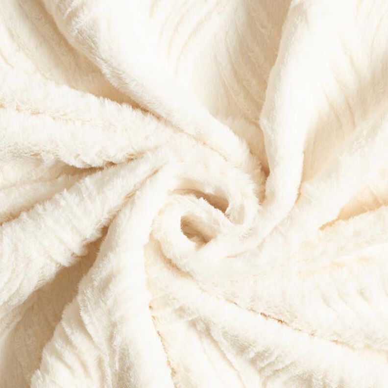 ecopelliccia linee ondulate – bianco lana,  image number 3