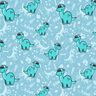 jersey di cotone Dinosauri e fossili | Glitzerpüppi – azzurro/menta piperita,  thumbnail number 1