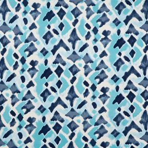 jersey di viscosa Motivo ikat – blu cielo/blu notte, 