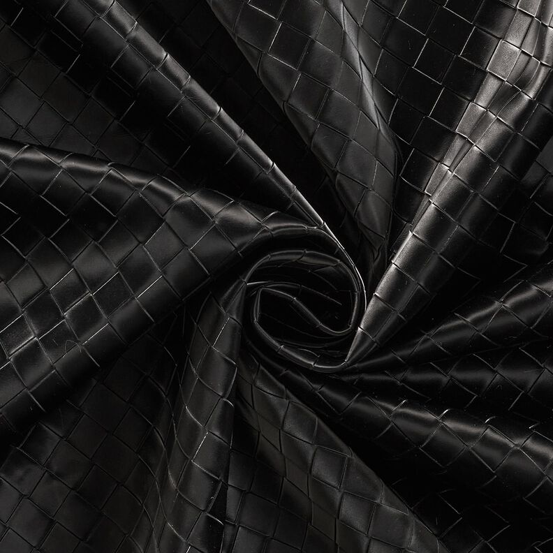 similpelle intrecciato | Katia Fabrics – nero,  image number 3