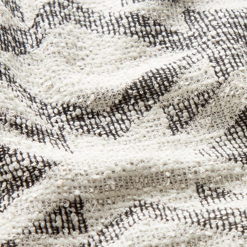 Bouclé in maglia Chevron – nero/bianco, image number 3