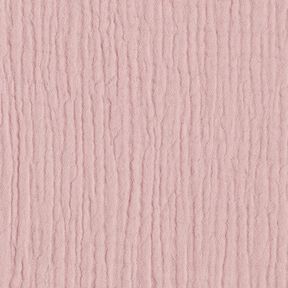 GOTS Mussola di cotone a tre strati – rosa antico chiaro, 
