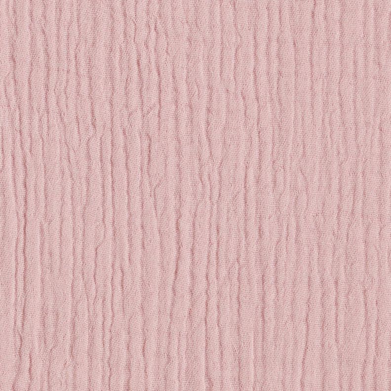 GOTS Mussola di cotone a tre strati – rosa antico chiaro,  image number 1