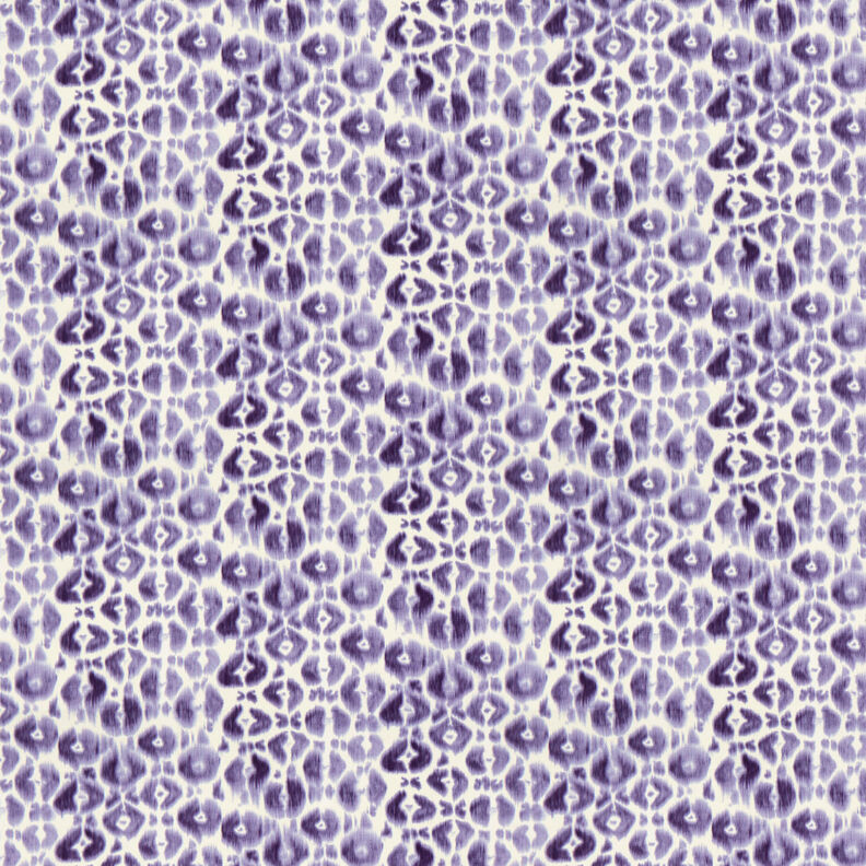 GOTS French terry Batik con motivo leopardato | TCC x LOOKS by Wolfgang Joop – lillà/crema,  image number 1