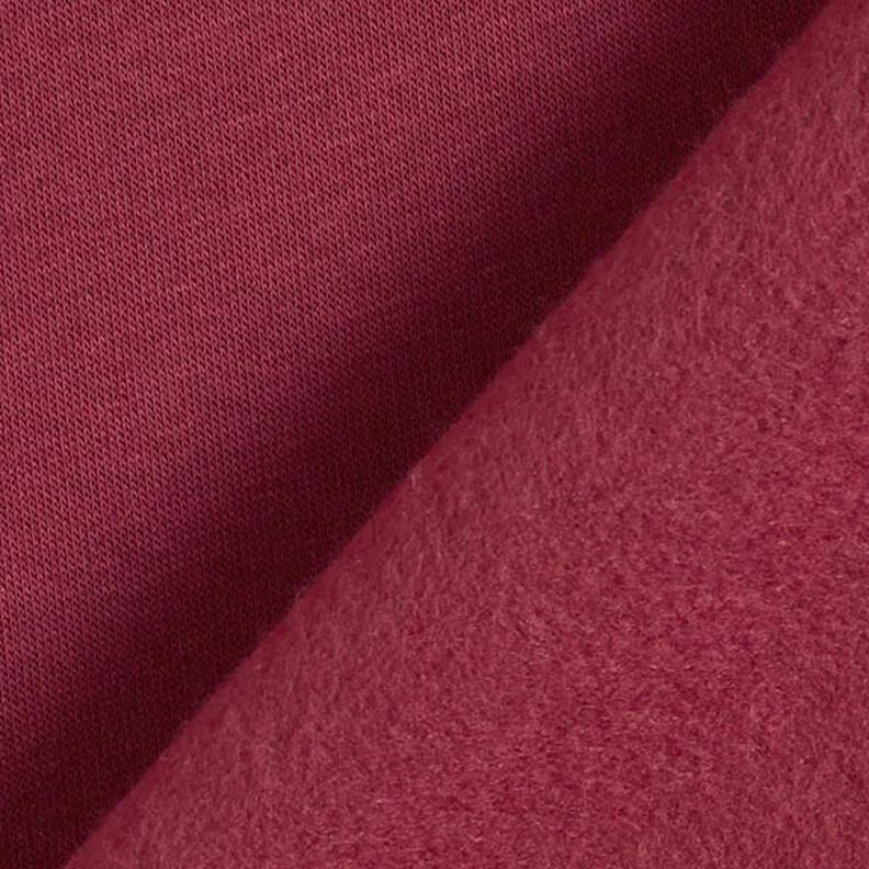 felpa garzata – rosso Bordeaux, image number 5