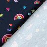 jersey di cotone Fiori variopinti e arcobaleni stampa digitale – blu notte/mix di colori,  thumbnail number 4