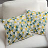 tessuto arredo mezzo panama triangoli – verde,  thumbnail number 7