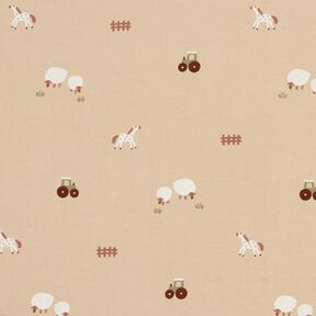 jersey di cotone fattoria – mandorla, 