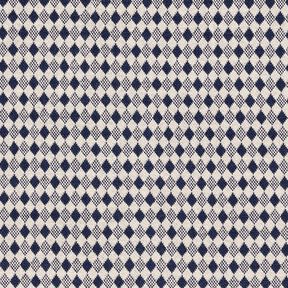 jersey romanit Mini diamanti – beige chiaro/blu marino, 