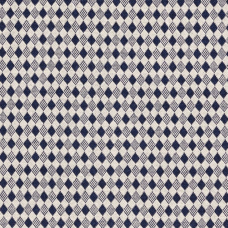 jersey romanit Mini diamanti – beige chiaro/blu marino,  image number 1
