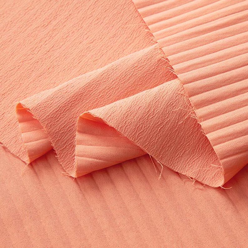 tessuto stretch jacquard, righe 3D | Fibre Mood – salmone, image number 3
