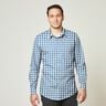 tessuto in cotone Quadro vichy 1 cm – colore blu jeans/bianco,  thumbnail number 8