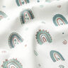 tessuto in cotone popeline graziosi arcobaleni – canna palustre/bianco,  thumbnail number 2