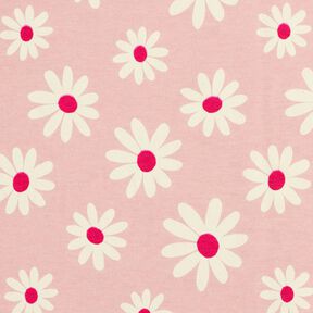 Misto cotone jersey fiorellini – rosé, 