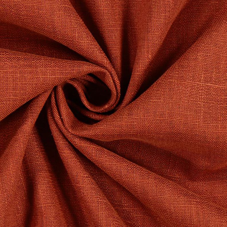 Tessuto di lino misto Ramie medio – terracotta,  image number 3
