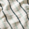 Tessuto di cotone con struttura a griglia a strisce longitudinali – bianco/menta piperita,  thumbnail number 2